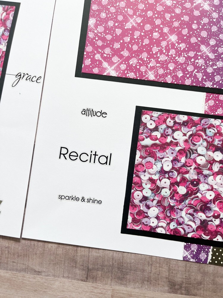 Dance Scrapbook Layout, Dance Scrapbook Pages, Dance Premade Pages