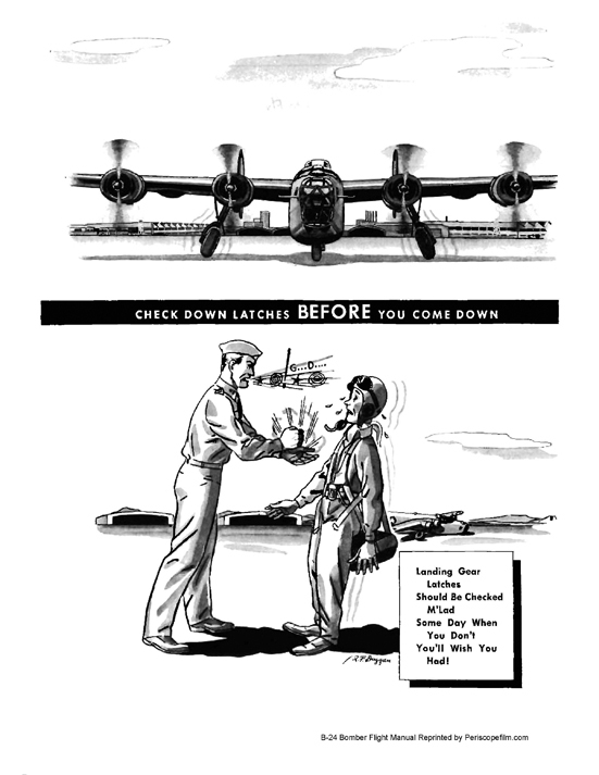 Consolidated B-24 LIBERATOR Bomber Pilots Flight Operation Instructions