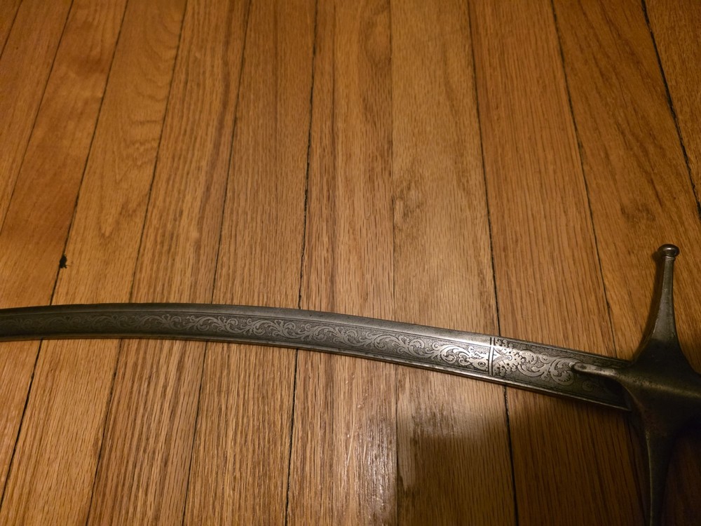 Excellent Shamshir Saber Decorated Blade..