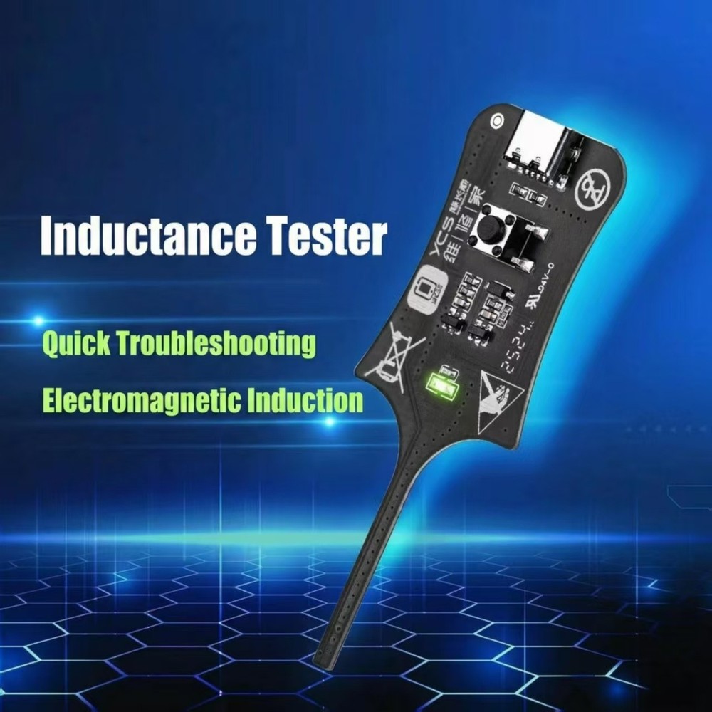 Inductance tester, electronic component, electronic mainboard fault detection