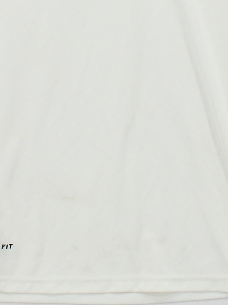 Nike Men's Polo S White 100% Polyester Collared Basic