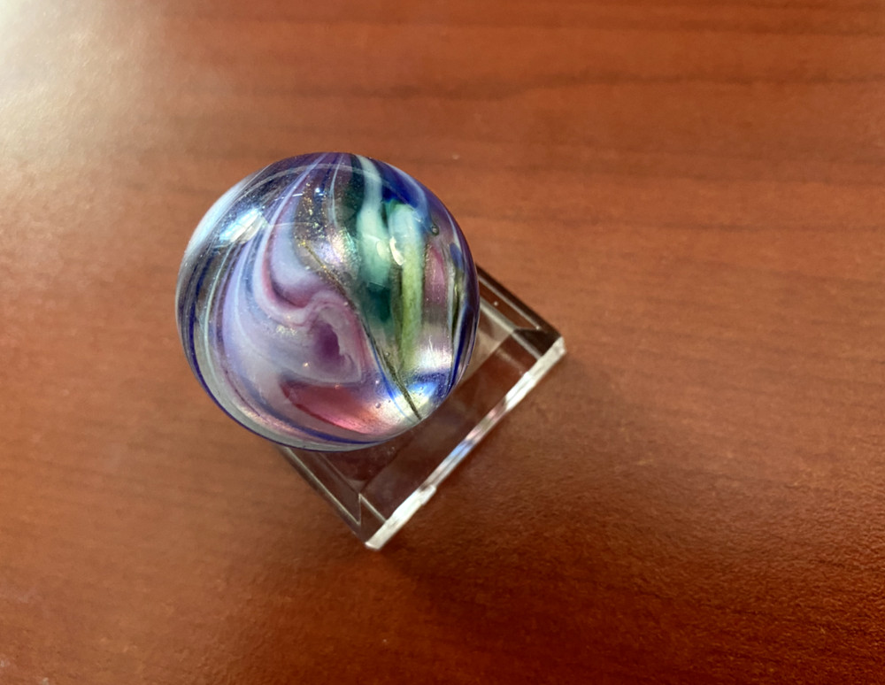 Lovely Swirly Multi-Colored Marble 1.1"