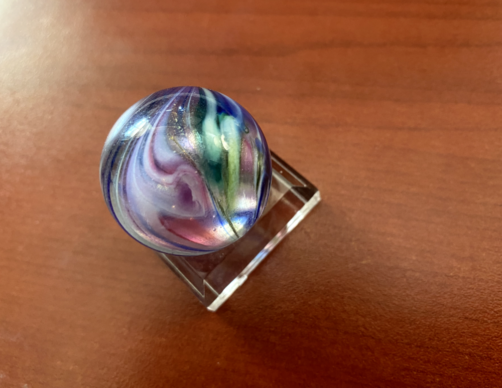 Lovely Swirly Multi-Colored Marble 1.1"