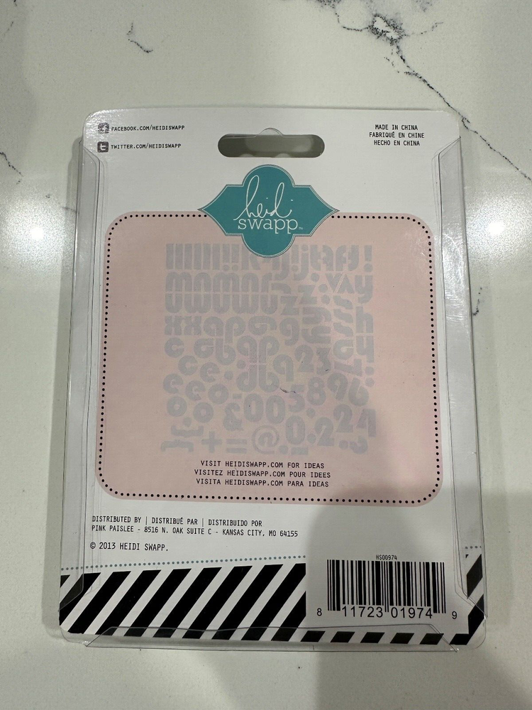 Heidi Swamp Clear Smoke Color Alphabet Set Plastic Upper Case 94PC Light Board