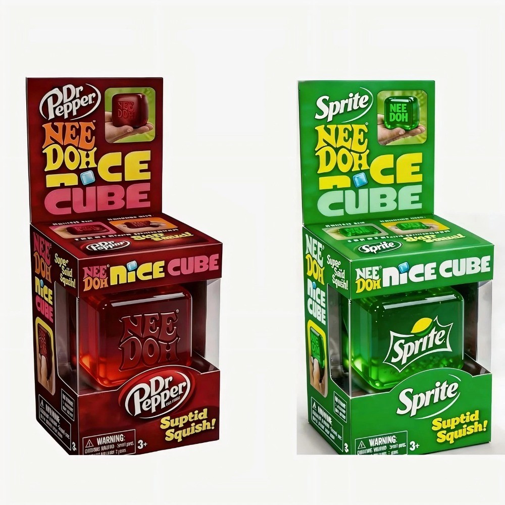 Needoh Limited Edition Dr Pepper Sprite Nice Cube Suptid Squish