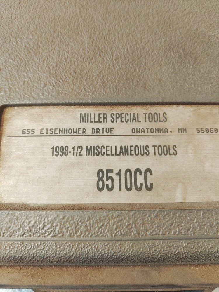 Miller Special Tools 8510CC 1998-1/2 Miscellaneous Tools