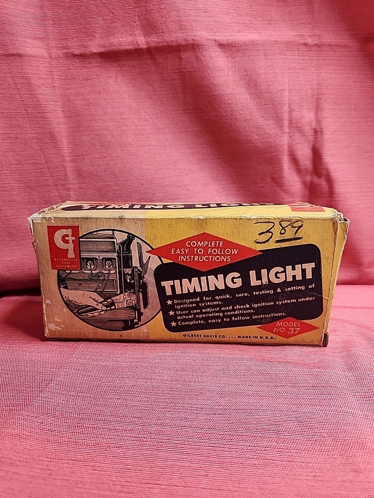 Gilbert Davis Co Timing Light Model 37 Vintage