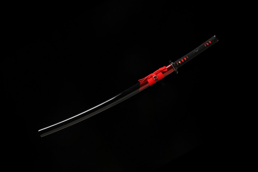Red Blade 9260 Spring Steel Japanese Samurai Sword Katana Sharp Full Tang