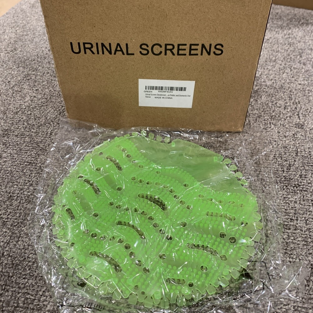 urinal screen deodorizer 10 Count Green Scented.