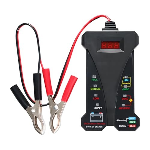 12V Digital Car Battery Tester Voltmeter - Alternator Charging System Analyzer