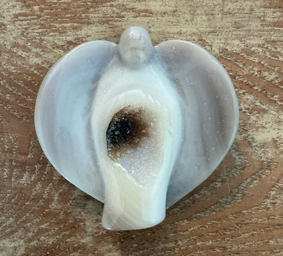 Sparkly Agate Druzy Angels - 2