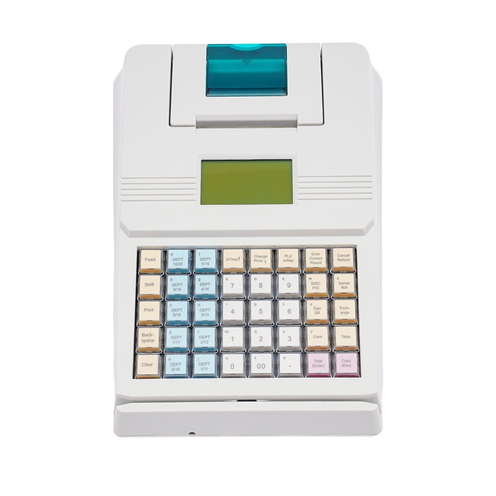 Compact Electronic Cash Register with 40 Keys and Versatile POS Features