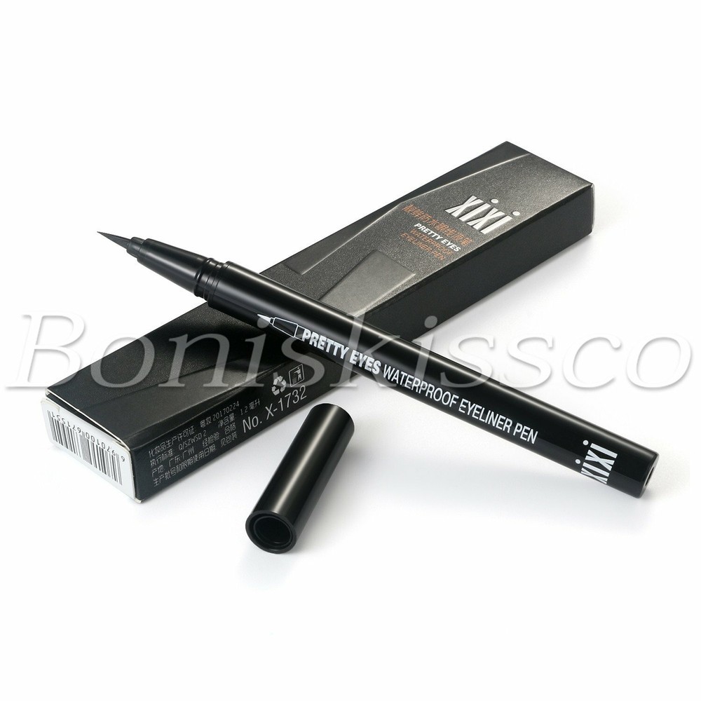 2pcs Waterproof Long-Lasting Quick-Drying Slim Liquid Eyeliner Eye Liner Pen