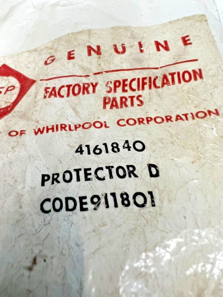 Genuine OEM WHIRLPOOL CORP PROTECTOR 4161840