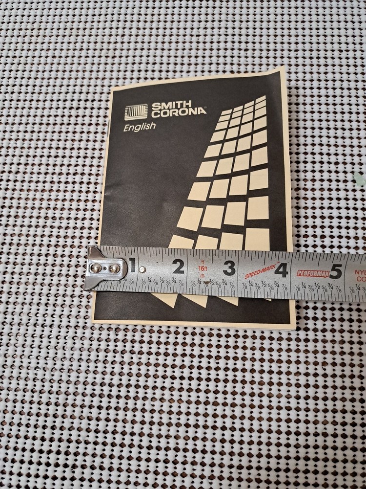 Quick Reference Manual, Smith Corona Sterling & Enterprise Electronic Typewriter