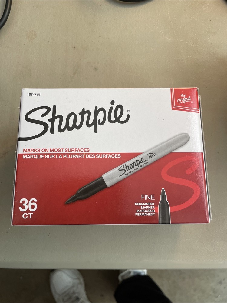 Sharpie Fine Point Permanent Marker Black 36/Pack 1884739
