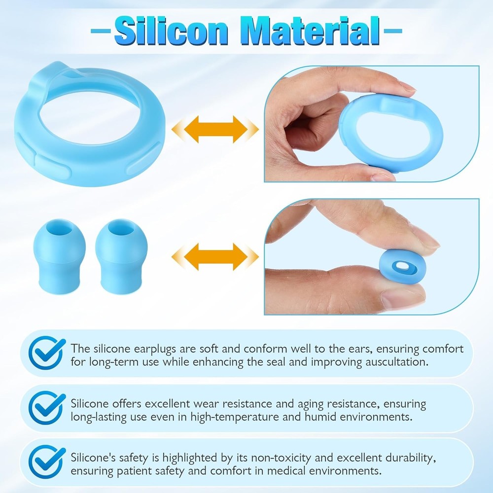 3 Silicone Protective Cover & 12 Ear Tips Replacement Accessories Compatible wit