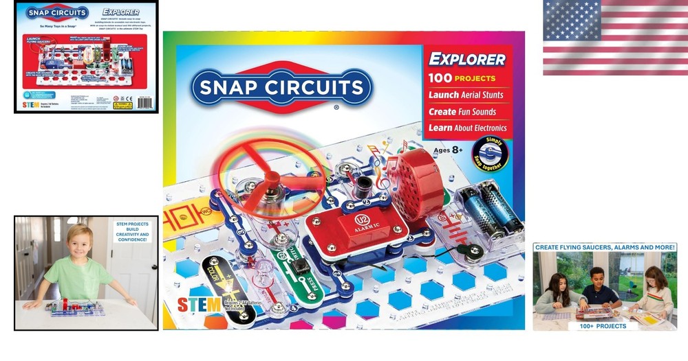 Create Over 100 Projects with Jr. SC-100 Electronics Toy - STEM Fun for Ages 8+
