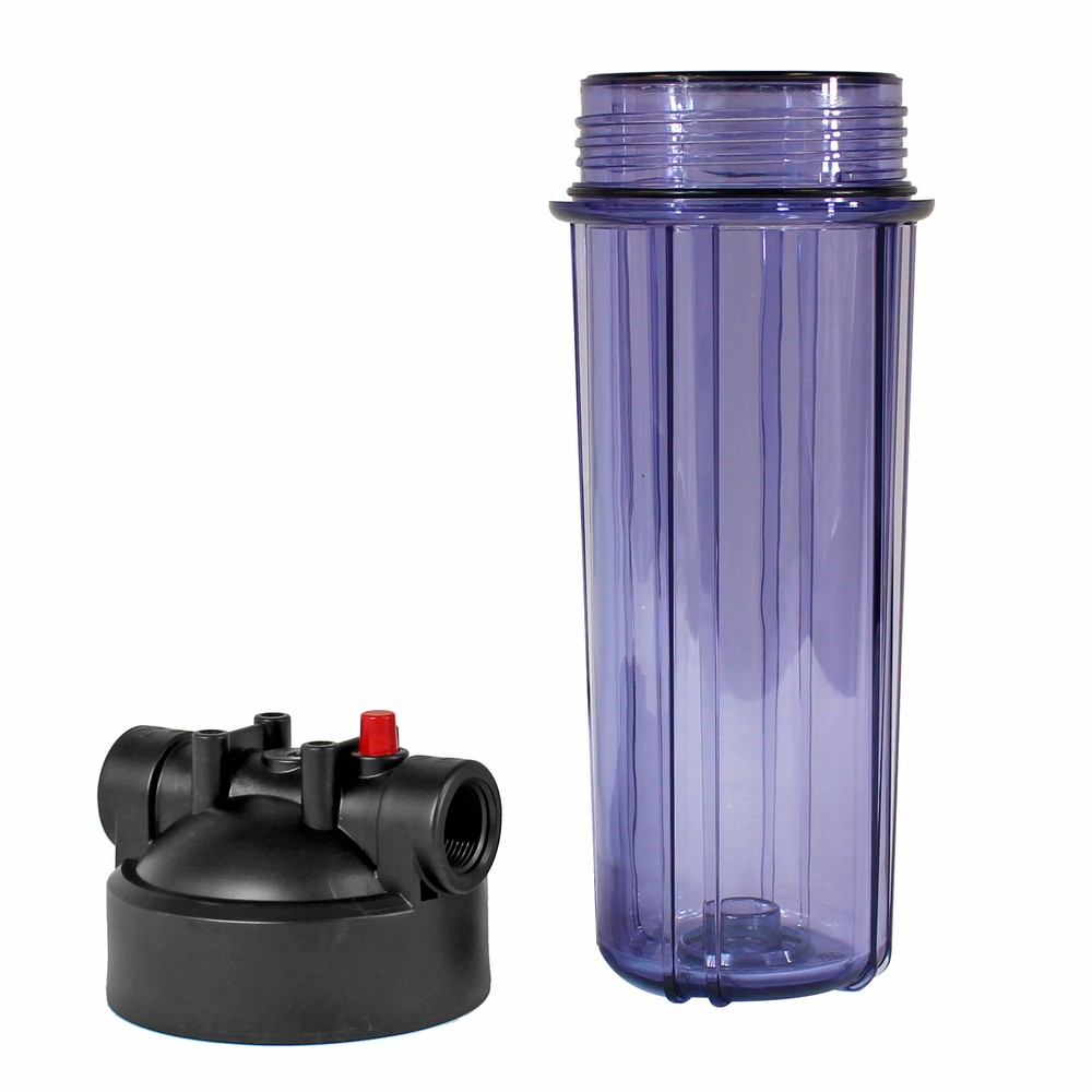 Water Filtration System with 3/4" Clear Housing and Activated Carbon Filter