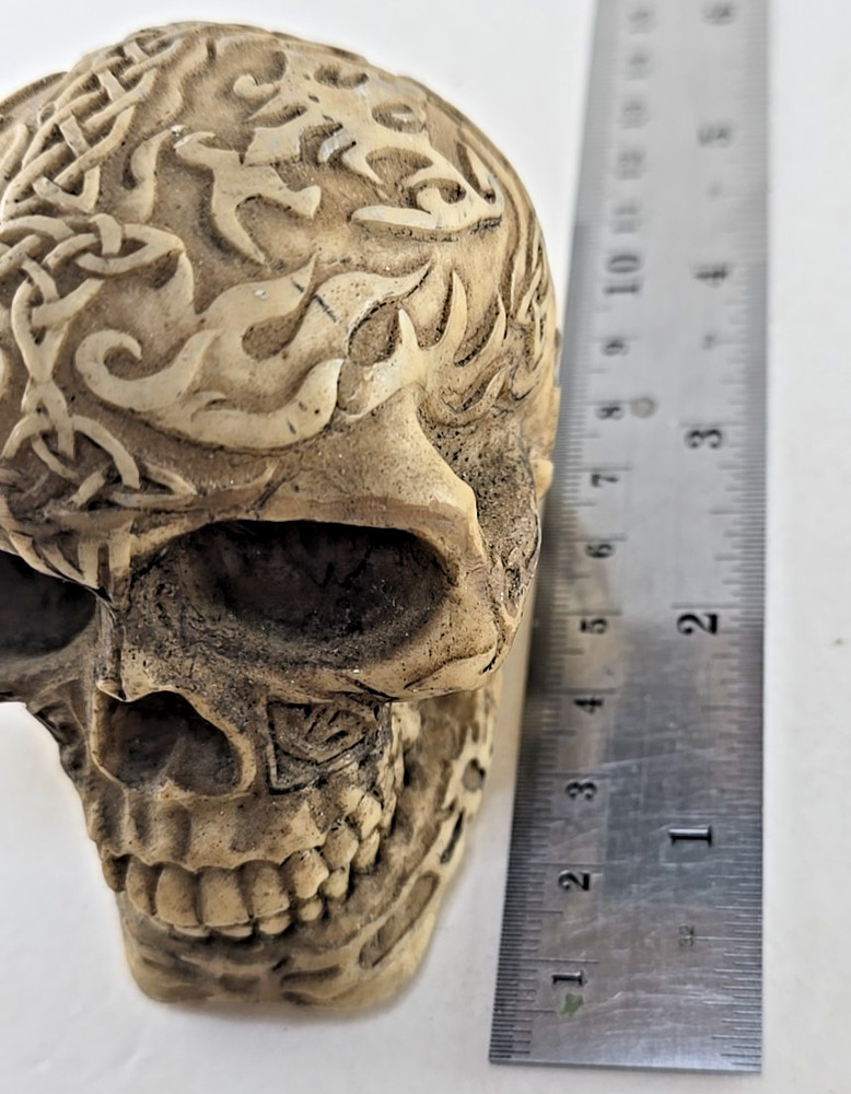Resin Celtic Skull about 3"x3"