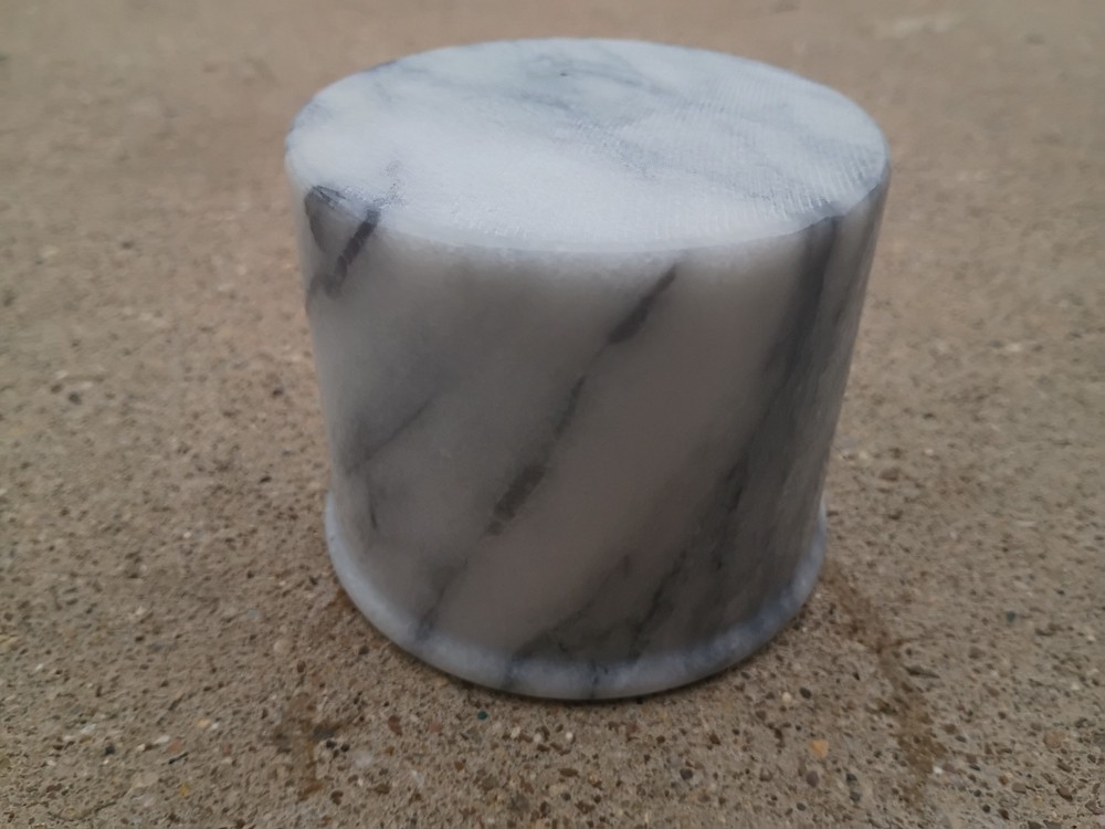 Marble Butter Keeper Crock 4.5" with Lid NICE!