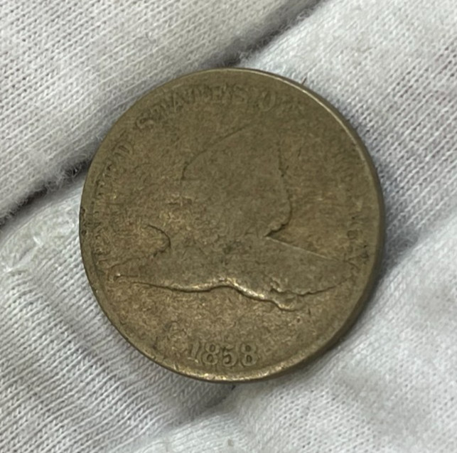 1858 US Flying Eagle Cent Low Grade