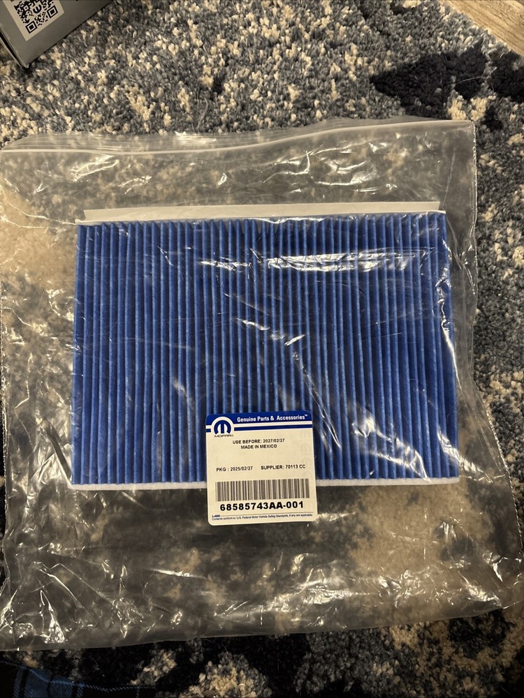 Mopar Cabin Filter 68585743AA-001