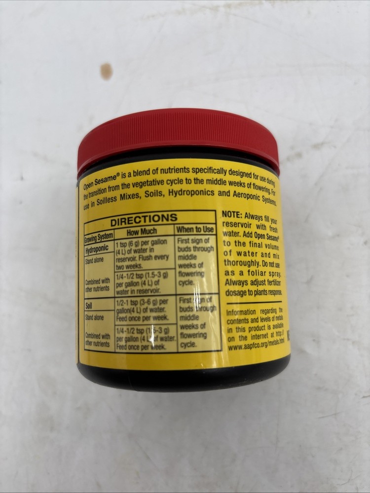 Fox Farm Open Sesame 5-45-19 Micro Nutrients 6oz Jar
