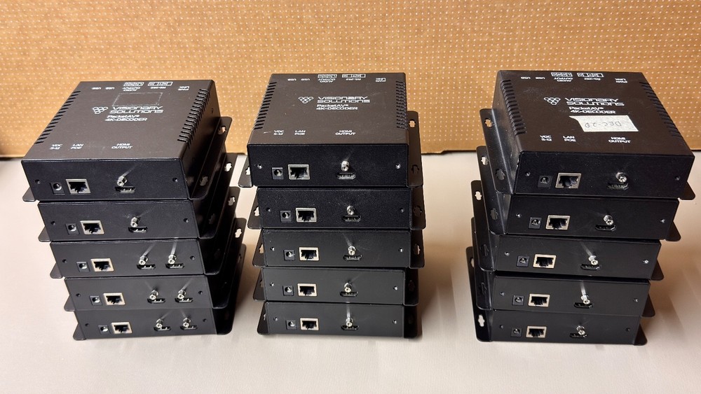 1 - Visionary Solutions D4100 4K UHD Decoder Unit - Used, QTY 9Fully Functional