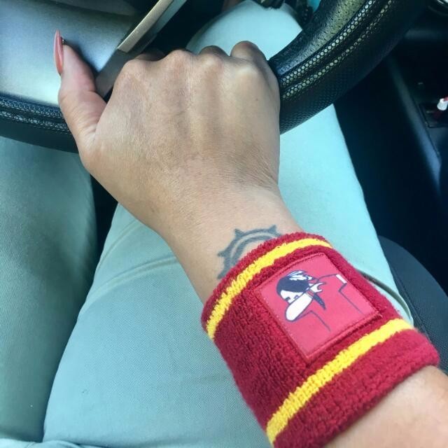 New COMMANDERS burgundy wrist bands! 