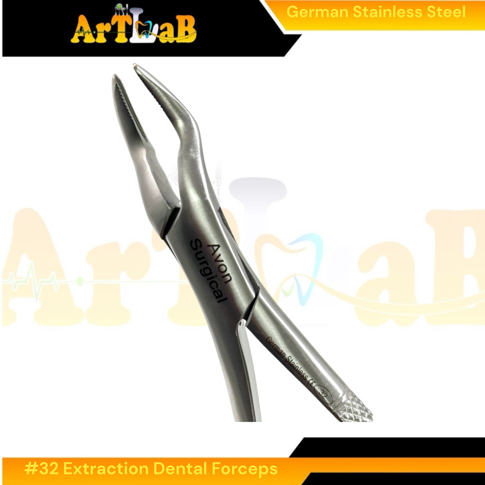 Universal Extracting Forceps Upper Teeth and Molars - German Stainless (1pc) #32