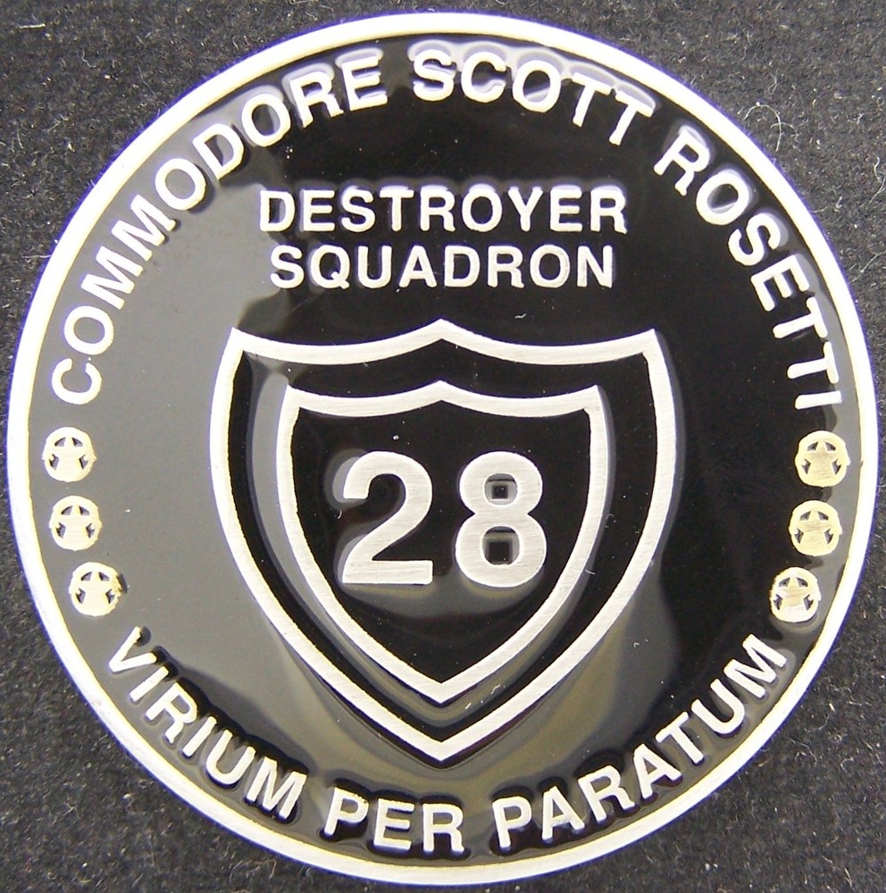 Destroyer Squadron 28 Commodore Challenge Coin