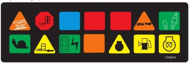 JLG 1703084 DECAL, PLATF DISPLAY (CE)