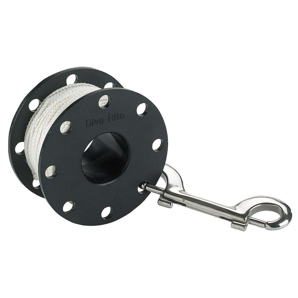 Dive Rite 60' #24 finger spool with white line