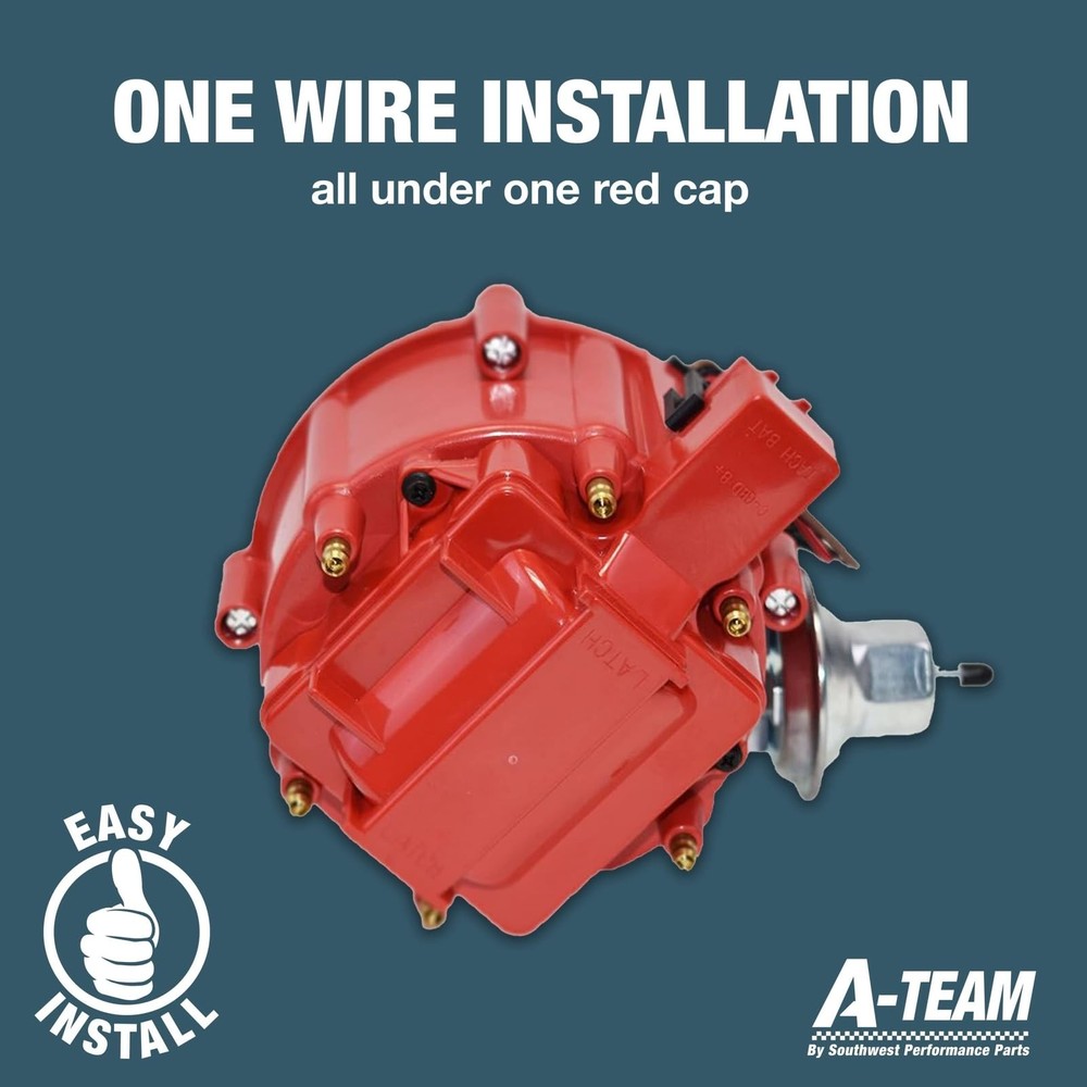 Slant-6 HEI Distributor - Red Cap, 6...