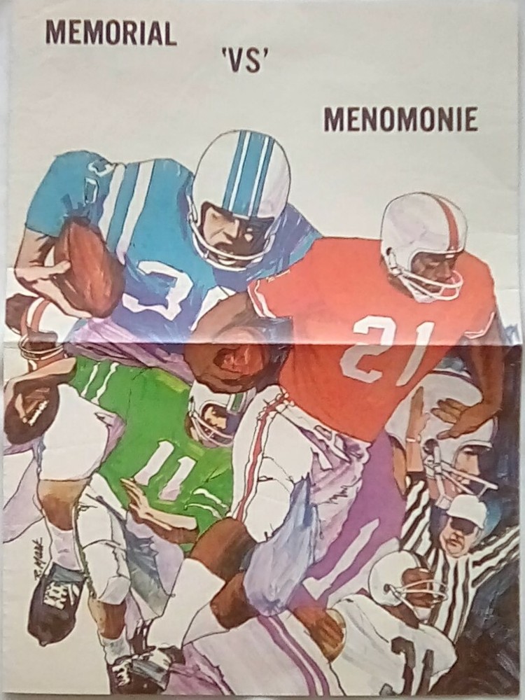 Memorial vs Menomonie 1971 (1971, Program)