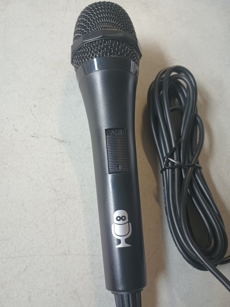 Mic Microphone with On Off Switch High Grade Low Noise Black
