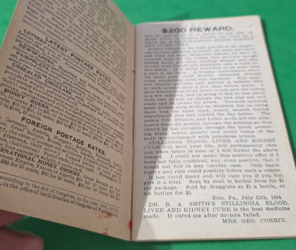 Dr Smith's Account Booklet Catarrh Vaporized
