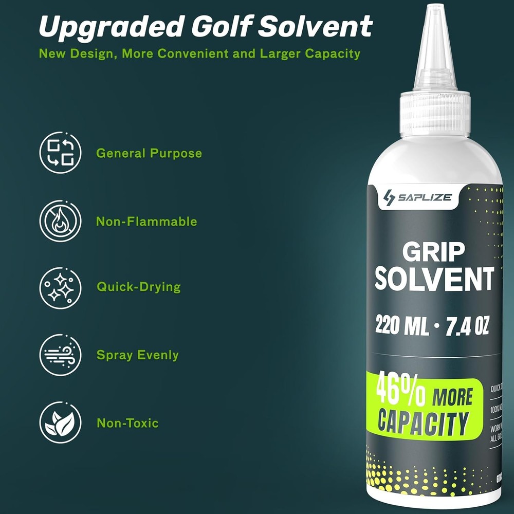 Advanced Golf Grip Kit Includes Pro/Standard Hook Blade 5Oz/7.4Oz Grip Solvent