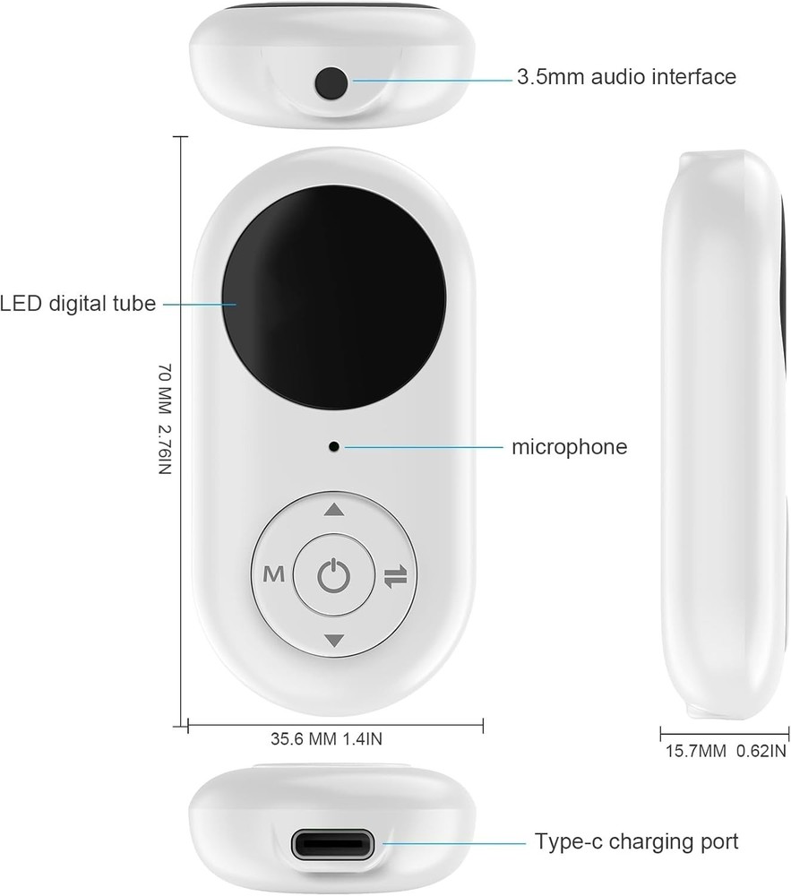 Airplane Bluetooth 5.3 Transmitter for All Headphones - Bluetooth Adapter White