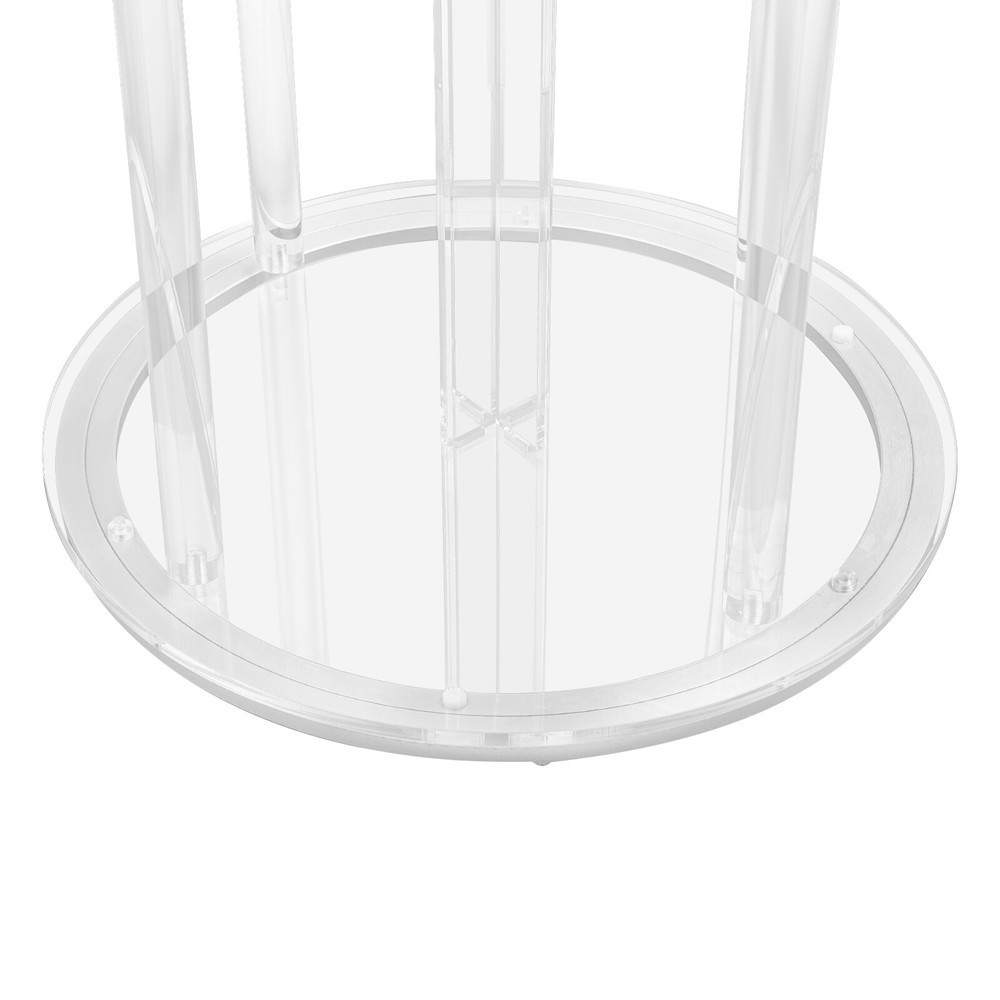 Acrylic Rotatable Bookshelf, 5-tier Rotatable Bookshelf, Floor Standing Bookcase