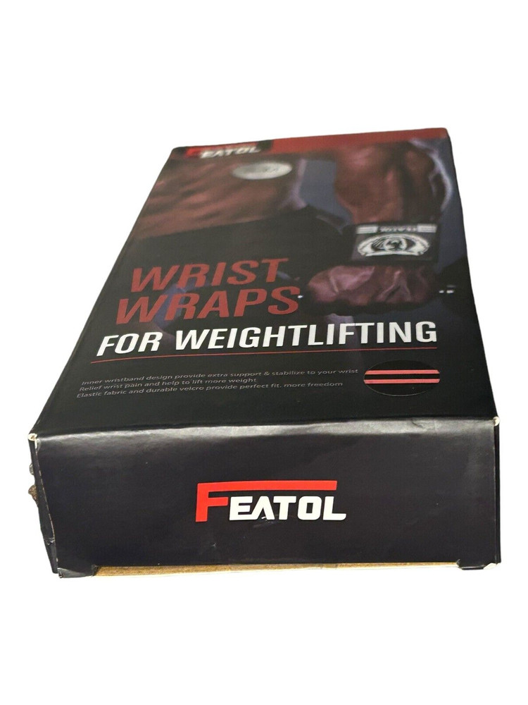 Featol Wrist Wraps for Weightlifting (Dual Support) Small /Medium Pro
