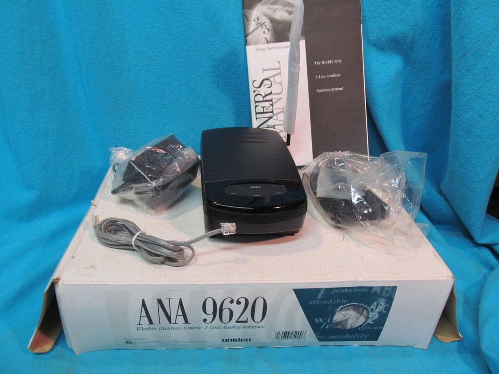 UNIDEN ANA 9620 WIRELESS BUSINESS SYSTEM 2-LINE ANALOG INTERFACE