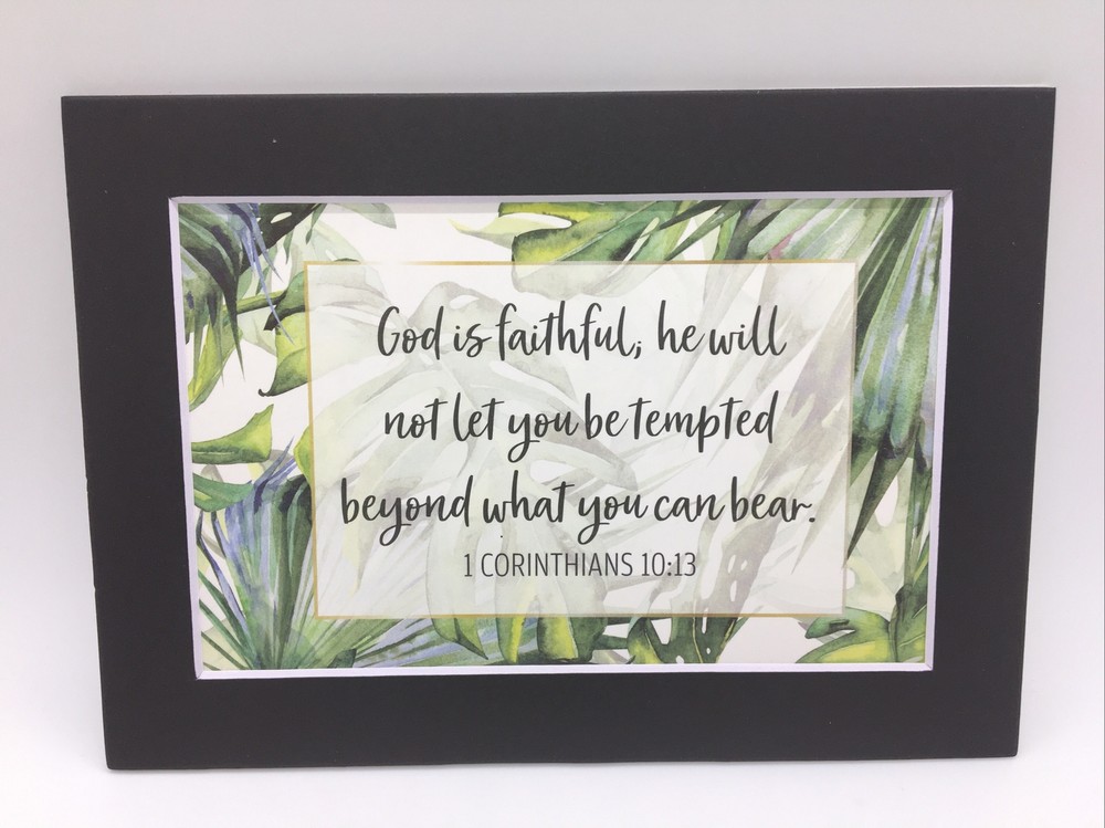 New Handmade 5x7 (Matted 4x6) Religious Scripture Inspirational Free Ship 194