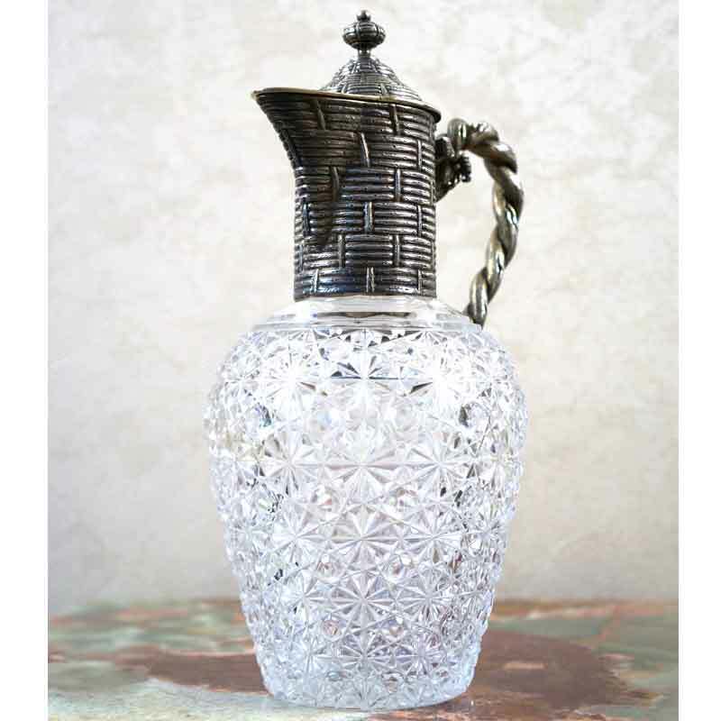 Vintage Russian Crystal Silver Gilt