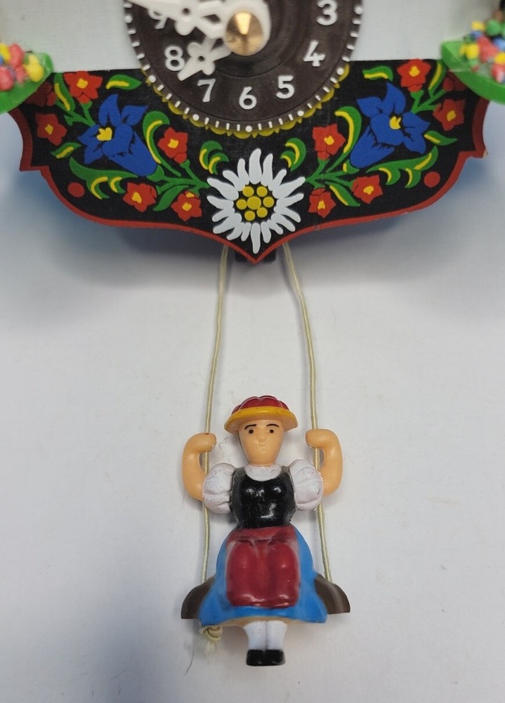 Black Forest Type Pendulum Clock Quartz-movement - 5 125" Tall.