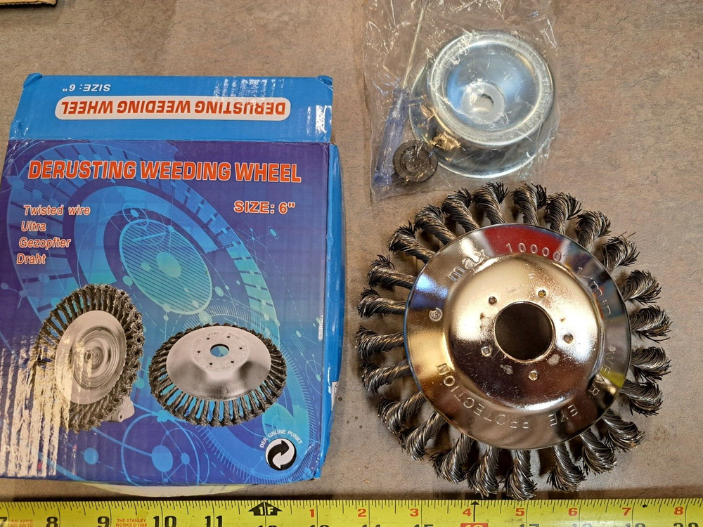 Derusting Welding Wheel 6" Twisted Wire Ultra
