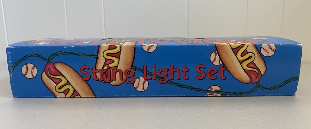 Vintage Primal Lite Weeny Roast String Lights Hot Dog Set 1993 Box