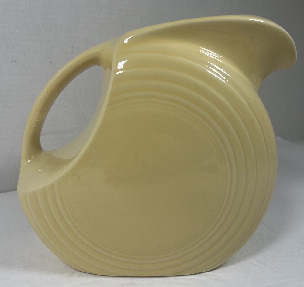 Fiesta Disk Pitcher in Pale Yellow
