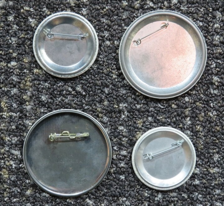4 Different OLD STYLE related BUTTONS, PINBACKS